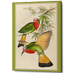 Постер на холсте с изображением птиц Blooming Birds Poster варинант исполнения - 3 | Loft Concept в Воронеже