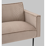 Диван современный вельветовый прямой Worcester Бежевый  варинант исполнения - 3 | Loft Concept в Воронеже