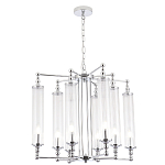Люстра с 8-ю прозрачными цилиндрическими плафонами Jeanette варинант исполнения - 3 | Loft Concept в Воронеже