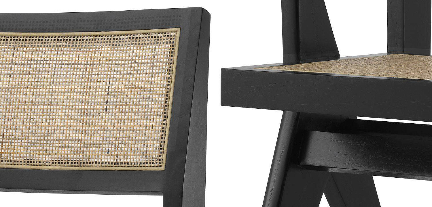 Стул Eichholtz Chair Niclas With Desk black Стул Eichholtz Chair Niclas With Desk black - Loft-Concept в Воронеже