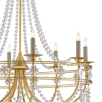 Люстра с декором из прозрачных бусин Glowing Crystals варинант исполнения - 1 | Loft Concept в Воронеже