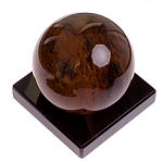 Настольный письменный набор с часами из природного камня обсидиана Royal Set варинант исполнения - 6 | Loft Concept в Воронеже