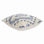 Чехол на подушку с узором в этно-стиле Blue Ikat варинант исполнения - 1 | Loft Concept в Воронеже