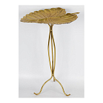 Столик приставной с столешницей Тропический лист Tropical Forest gold варинант исполнения - 2 | Loft Concept в Воронеже