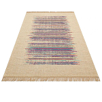 Ковер с геометрическим узором из комбинированного состава Full rhythm варинант исполнения - 3 | Loft Concept в Воронеже