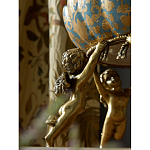 Чаша с орнаментом на бронзовых ножках в виде ангелов Eden Garden варинант исполнения - 6 | Loft Concept в Воронеже