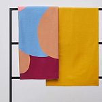 Плед из хлопка с абстрактным принтом Elysian Flow Ember варинант исполнения - 7 | Loft Concept в Воронеже