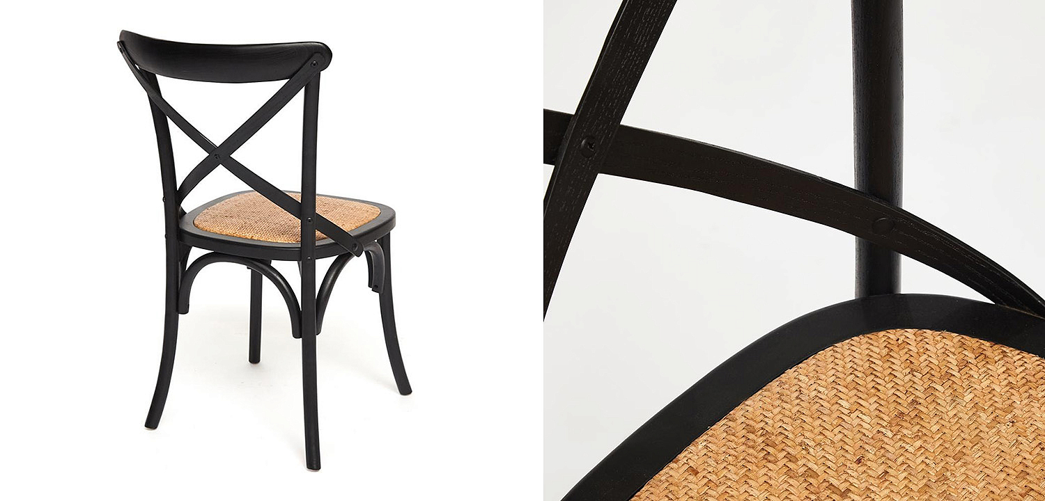 Стул Chaise Provence en Bois noir черный Стул Chaise Provence en Bois noir черный - Loft-Concept в Воронеже