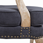 Кресло Aubrey Classical Armchair dark grey velour варинант исполнения - 6 | Loft Concept в Воронеже