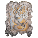 Тканый вручную монументальный настенный гобелен Soft Inception варинант исполнения - 4 | Loft Concept в Воронеже