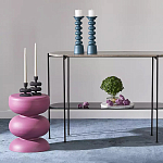 Подсвечник фигурный голубой Bright Accent 33 см варинант исполнения - 3 | Loft Concept в Воронеже