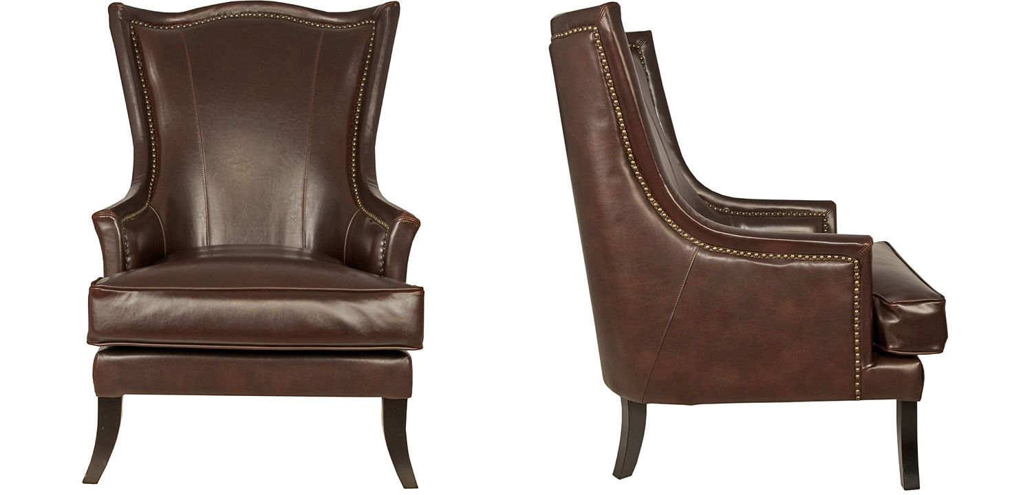 Кресло Gregoir Armchair натуральная кожа Кресло Gregoir Armchair натуральная кожа - Loft-Concept в Воронеже