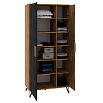 Шкаф двухдверный с 2-мя отделами с полками Stone Effect варинант исполнения - 4 | Loft Concept в Воронеже