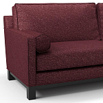 Мебельная ткань Шенилл бордовый цвет 138 см T4-38 варинант исполнения - 6 | Loft Concept в Воронеже