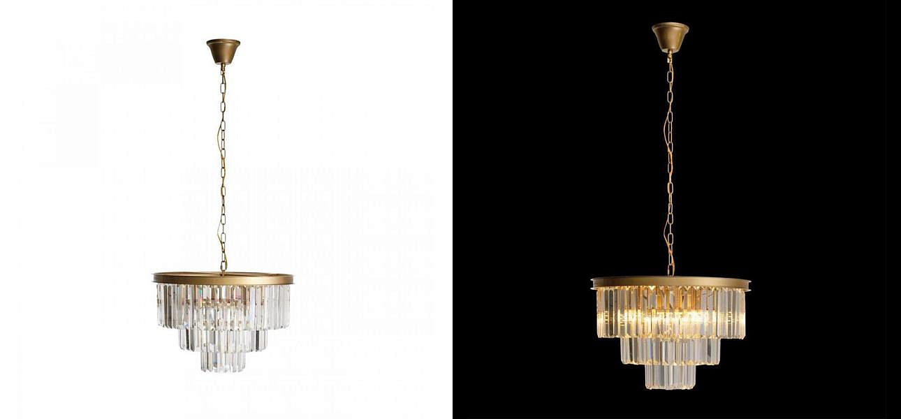 Круглая Люстра RH 1920s Odeon GOLD iron Three Layers Прозрачное Стекло диаметр 50 см Круглая Люстра RH 1920s Odeon GOLD iron Three Layers Прозрачное Стекло диаметр 50 см - Loft-Concept в Воронеже