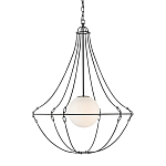 Подвесной светильник из тонких прутьев в форме колокола Forged Thin Rods варинант исполнения - 1 | Loft Concept в Воронеже