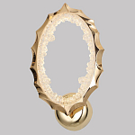 Бра овальное светодиодное с золотистым каркасом Ring of Fire варинант исполнения - 1 | Loft Concept в Воронеже