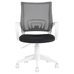 Офисное кресло с основанием из белого пластика Desk chairs Black варинант исполнения - 2 | Loft Concept в Воронеже