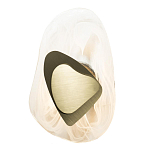 Бра овальное из стекла с золотым элементом Flow Texture  варинант исполнения - 4 | Loft Concept в Воронеже