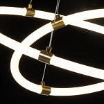 Люстра подвесная с двумя пересекающимися белыми светодиоидными кольцами Luke Lampco Tracer Lamp варинант исполнения - 5 | Loft Concept в Воронеже