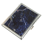 Портсигар на 10 сигарет с газовой зажигалкой из натурального камня Содалит Stone Cigarettes Cases варинант исполнения - 1 | Loft Concept в Воронеже