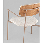 Стул Doe с подклокотниками молочный варинант исполнения - 3 | Loft Concept в Воронеже