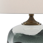 Настольная лампа с волнистым принтом Green Wavy Lamp варинант исполнения - 1 | Loft Concept в Воронеже