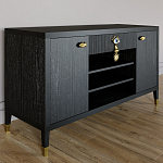 Комод-буфет Elsa Dreams Black с открытыми полками   варинант исполнения - 2 | Loft Concept в Воронеже