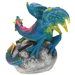 Декоративная статуэтка Дракон Blue Multicolor Dragon Statuette варинант исполнения - 2 | Loft Concept в Воронеже