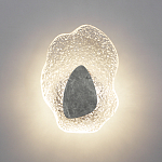 Бра с волнообразным стеклянным плафоном и вставкой из мрамора Liquid Stone варинант исполнения - 3 | Loft Concept в Воронеже