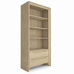  Стеллаж 2 ящика 4 открытые полки Flowchart 90 см варинант исполнения - 2 | Loft Concept в Воронеже