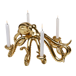 Большой Подсвечник золотой Осьминог Gold Octopus Candlestick  варинант исполнения - 1 | Loft Concept в Воронеже