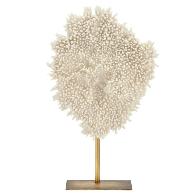 Статуэтка Coral With Base Белый Золотой Статуэтка Coral With Base Белый Золотой в Воронеже | Loft Concept