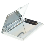 Визитница карманная металлическая с накладкой из натурального камня Серафинит Stone Business Card Holders  варинант исполнения - 3 | Loft Concept в Воронеже