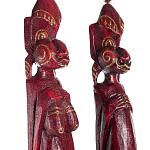 Комплект из 2-х деревянных статуэток Asmat Statuettes Red варинант исполнения - 3 | Loft Concept в Воронеже