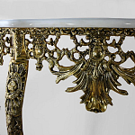 Консоль из бронзы с мраморной столешницей Bronze Console варинант исполнения - 1 | Loft Concept в Воронеже