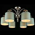 Люстра потолочная Nikoletta с бирюзовым плафоном варинант исполнения - 1 | Loft Concept в Воронеже