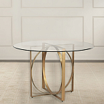 Стол обеденный круглый с основанием из 2-х пересекающихся колец Modern Geometric Silhouette варинант исполнения - 2 | Loft Concept в Воронеже
