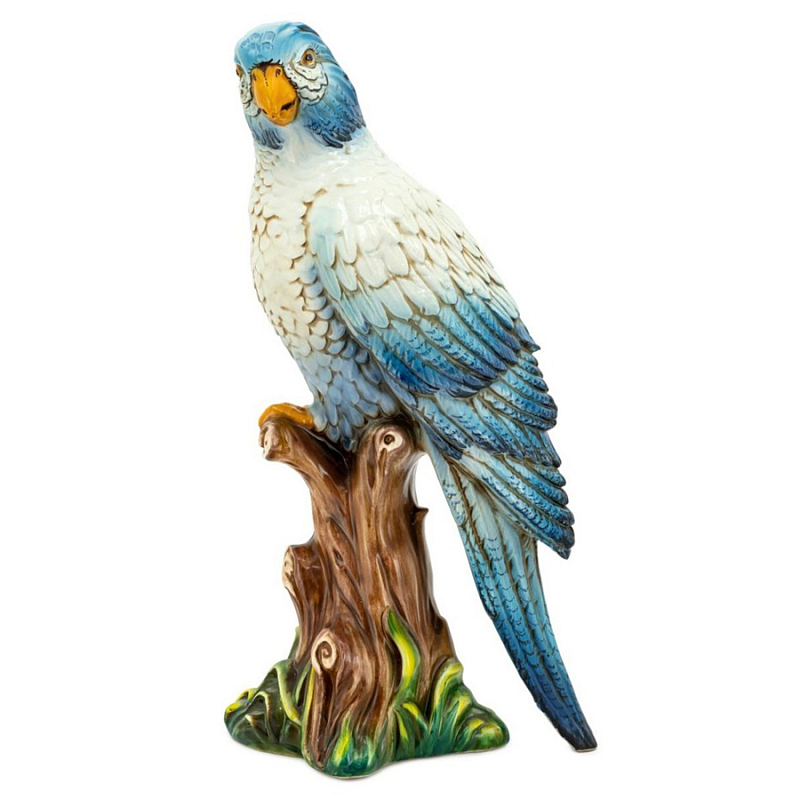 Статуэтка Parrot Big Blue Синий Белый Статуэтка Parrot Big Blue Синий Белый в Воронеже | Loft Concept