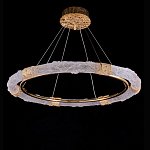 Люстра в форме кольца с золотым декором Warm Heavenly Light варинант исполнения - 1 | Loft Concept в Воронеже