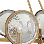 Люстра круглая с прозрачными рельефными плафонами Crystal Prism варинант исполнения - 2 | Loft Concept в Воронеже