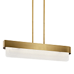 Люстра подвесная прямоугольная цвета латунь Kichler варинант исполнения - 1 | Loft Concept в Воронеже