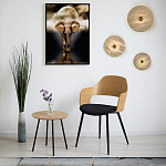 Бра в форме диска из натурального камня с декоративным центральным элеменом Cryptocrystalline Stone варинант исполнения - 2 | Loft Concept в Воронеже