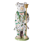 Подсвечник в виде собачки из фарфора с бронзовыми элементами Eden Garden варинант исполнения - 4 | Loft Concept в Воронеже