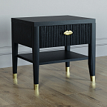 Прикроватная тумбочка с ящиком Elsa Dreams Black варинант исполнения - 1 | Loft Concept в Воронеже