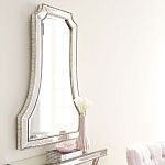 Зеркало в серебристой фигурной раме Silver Reflection варинант исполнения - 4 | Loft Concept в Воронеже