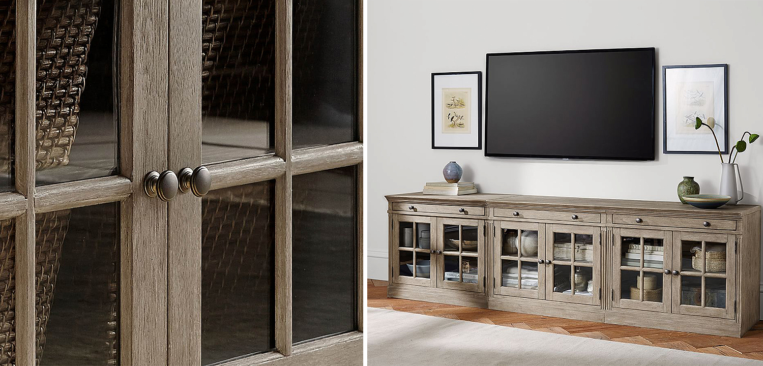 Комод длинный Benjamin Glass Doors long Комод длинный Benjamin Glass Doors long - Loft-Concept в Воронеже