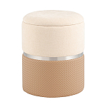 Пуф Mauldine с ящиком бежевый с экокожей варинант исполнения - 1 | Loft Concept в Воронеже