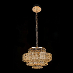 Люстра хрустальная в неоклассическом стиле на золотистом каркасе Majesty варинант исполнения - 2 | Loft Concept в Воронеже