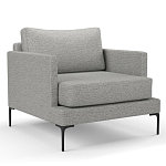 Мебельная ткань Шенилл серый цвет 138 см T4-29 варинант исполнения - 3 | Loft Concept в Воронеже